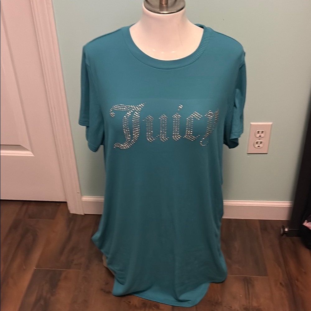 Juicy Couture Blue Relaxed Short Sleeve Tee